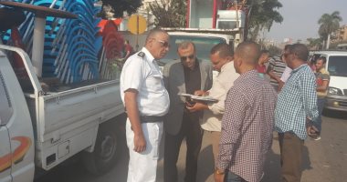 صور .. شرطة المرافق تواصل حملات إزالة الاشغالات بالجيزة 