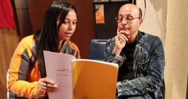 صور.. مجدى صبحى موسيقار الأجيال فى أوبريت "سيرة الحب"