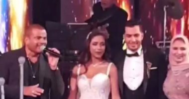 فيديو وصور.. نجوم الفن والإعلام والمجتمع فى حفل زفاف نجل محسن جابر 