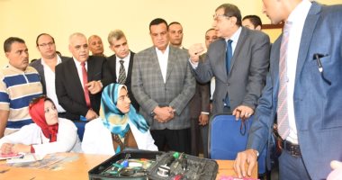 فيديو وصور.. وزير القوى العاملة يتفقد مركز التدريب المهنى بحوش عيسى فى البحيرة