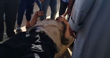 ننشر أول لقطات من حادث خروج قطار عن القضبان فى محطة شبين الكوم الجديدة