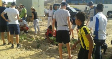 صور.. فعاليات "يوم التطوع المصرى الألمانى" بمشاركة الطلاب بالأقصر