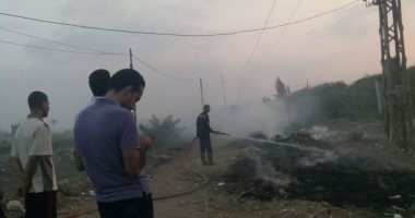 قارئ يحذر من كارثة بسبب إلقاء القمامة بجوار محول كهربائى بأبو كبير بالشرقية