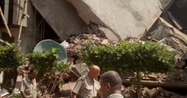 انهيار منزل من 4 طوابق فى طوخ بالقليوبية دون إصابات