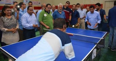 صور.. وزير الرياضة يتفقد المدينة الشبابية برأس البر