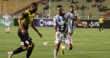 صور وفيديو.. المقاولون يتعادل سلبيًا مع بيراميدز فى الشوط الأول