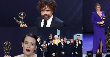 صور.. "لو متابعتش جوائز emmy اعرف تفاصيلها".. للمرة الثالثة Game of Thrones يحصل على أفضل مسلسل درامى.. وثاندى نيوتن تفجر قنبلة الحفل بتصريحاتها.. والدورة الـ"70" ترد اعتبار كلير فوى