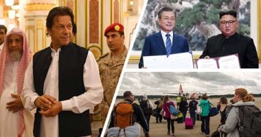 صور.. العالم هذا الصباح.. الحرس الوطنى الأمريكى يجلى المتضررين من إعصار فلورنس.. الكوريتان تتفقان على نزع السلاح النووى.. رئيس وزراء باكستان يؤدى الصلاة بالمسجد النبوى..ومصرع 12 شخصا إثر انقلاب حافلة بالإكوادور