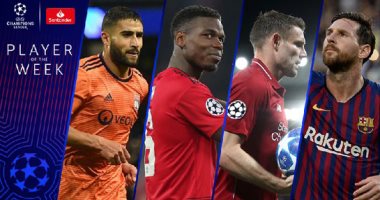 ميسي ينافس بوجبا وميلنر على لقب "لاعب الجولة" بدور أبطال أوروبا