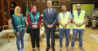 صور.. محافظ المنوفية يستقبل وفد مؤسسة مصر الخير لتدشين قافلة طبية