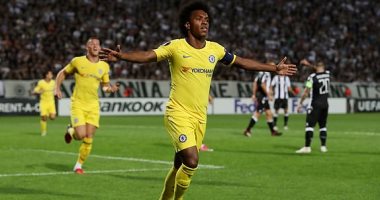 فيديو.. تشيلسى يتفوق على باوك اليونانى 0/1 بالشوط الأول فى غياب وردة