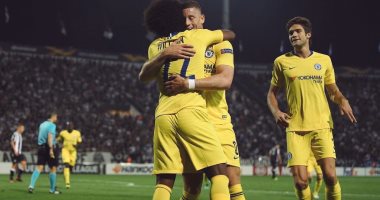 فيديو.. تشيلسى يفوز على باوك اليونانى فى الدوري الأوروبي بمشاركة وردة