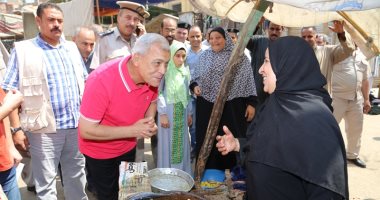 صور.. جولة ميدانية لمحافظ المنوفية بمركز ومدينة الشهداء