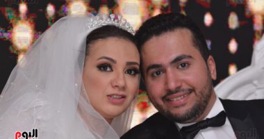 صور.. الزند ومحافظ بني سويف ورجال القضاء فى زفاف الزميل محمود جلال وصفاء الأبيض