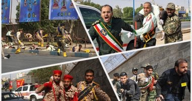 دماء على المنصة.. 24 قتيلا وأكثر من 60 جريحا فى هجوم مسلح على عرض عسكرى فى الأحواز بإيران.. الرئيس يفر.. مسئولون يوجهون الاتهام لجهات أجنبية والتليفزيون يتهم "عناصر إرهابية".. ظريف: سنرد بحزم وسرعة.. فيديو وصور