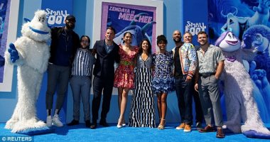 فيديو وصور.. شاينينج تاتوم وزندايا ويارا شاهيدى بعرض فيلم "Smallfoot"