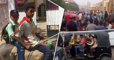 صور.. المضطر يركب حمار.. وسائل نقل طلاب المحافظات "خطر".. سيارات النقل تنتشر بقنا وأسوان.. "الموتوسيكل"وسيلة النقل المدرسية الأولى بالأقصر.. تسعيرة "التوك توك" 150 جنيها بالقليوبية.. والبداية وفاة طالب بالغربية