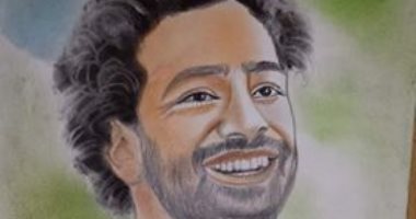 قارئ يشارك ببورتريه لـ"محمد صلاح" بمناسبة فوزه بجائزة أفضل هدف فى العالم 2018