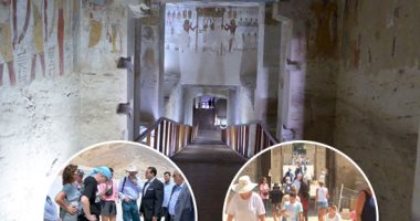 صور.. الأقصر على موعد مع موسم سياحى كامل العدد.. السياح يقبلون على مقابر وادى الملوك والملكات ومعابد البر الغربى.. ارتفاع حجوزات الرحلات النيلية والفنادق.. وزيادة عدد رحلات الطيران "الشارتر" المباشرة