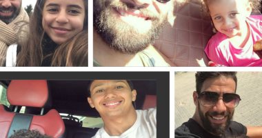 قصة صور.. السيلفى شعار نجوم الكرة مع أبنائهم