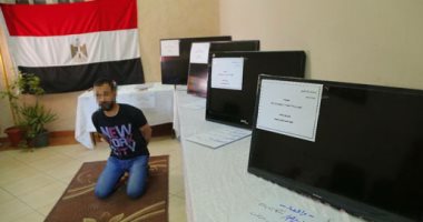 سقوط لص المنازل وبحوزته شاشات تلفزيون وسلاح نارى بالمحلة