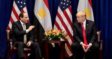 5 قمم بين السيسي وترامب فى عامين.. الرئيس الأمريكى لا يتوقف عن الإشادة بـ"صديقه المصرى" وتصريحاته تعكس التقدير والاحترام : شرف كبير أن ألتقى بك .. عمل رائع فى مكافحة الإرهاب.. لقاء عظيم.. نحقق كثيرا من التقدم