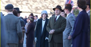 شاهد الصور الأولى لميشال دوكرى خلال تصوير مشاهد "Downton Abbey "
