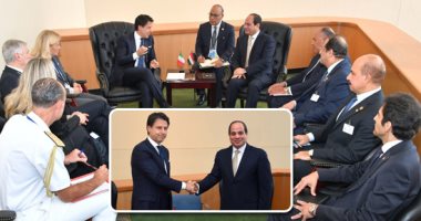 تفاصيل لقاء السيسى برئيس وزراء إيطاليا..الرئيس: مصر تشارك إيطاليا ذات الاهتمام بالكشف عن ملابسات مقتل"ريچينى"وتقديم مرتكبيها للعدالة.."كونتى": نتطلع  لمعرفة الجناة وغلق القضية ودفع العلاقات الثنائية بين البلدين
