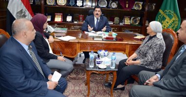 محافظ القليوبية يستقبل نائب أكاديمية البحث العلمى لبحث التعاون فى مجالات الصحة
