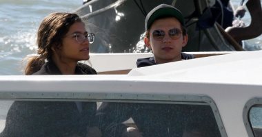 توم هولاند وزندايا فى فينسيا لتصوير فيلم Spider-Man: Far From Home