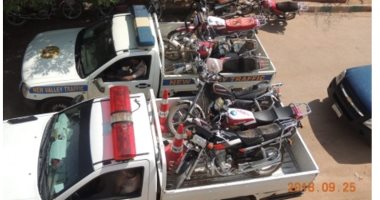 صور..  حملات إنضباطية مكبرة لرفع الإشغالات وضبط المخالفات بمديريات الأمن