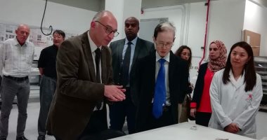 المتحف المصرى الكبير ثانى محطات السفير اليابانى بعد زيارته لمركب خوفو..صور