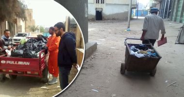 صور.. شباب كفر الشيخ يرفعون شعار "استغلال القمامة مصدر رزق وعمل وطنى للحد من التلوث".. فشل تجربة شراء المخلفات الصلبة شجعهم على تبنى الفكرة.. ويؤكدون: تشجيع السيسي حفزنا لنقل المخلفات للحفاظ على نظافة الشوارع