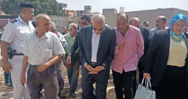 جولة لمحافظ الجيزة بمدينة منشأه القناطر لمتابعة مشروعات خدمية