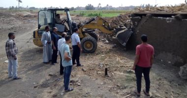 صور.. انطلاق الموجة الحادية عشر لإزالة التعديات بالخانكة وشبين القناطر