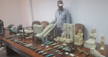 تشكيل لجنة من الآثار لفحص 70 قطعة أثرية ضبطت بحوزة جواهرجى بالأميرية