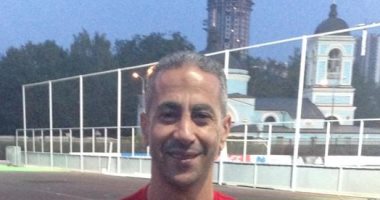 أسامة عبد الكريم مدرب حراس المنتخب الأوليمبى يحتفل بعيد ميلاده 