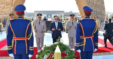 أبرز أنشطة السيسى خلال أسبوع.. وضع أكاليل الزهور على قبر الجندى المجهول فى ذكرى حرب أكتوبر المجيدة