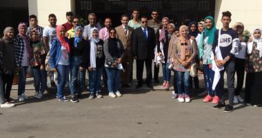شباب جامعة قناة لسويس يشارك فى تجميل مداخل وميادين الإسماعيلية
