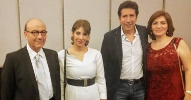 هانى رمزى ورانيا يوسف فى حفل يحيى خليل على هامش مؤتمر أمراض الشريان