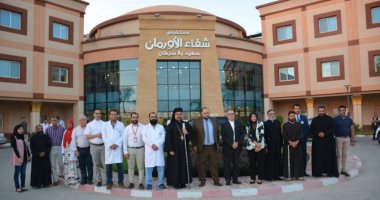 فيديو وصور.. وفد من مقاطعة جايتا الإيطالية يزور مستشفى أورام الأقصر ويتبرعون للمرضى