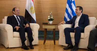 رئيس وزراء اليونان يقيم مأدبة غداء على شرف الرئيس السيسي ونظيره القبرصى