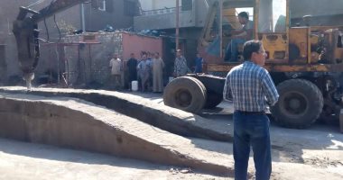 إزالة تعديات على 8300 متر بأملاك الأوقاف والرى بالقناطر الخيرية