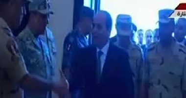الرئيس السيسى يصل مركز المنارة لحضور الندوة التثقيفية الـ29