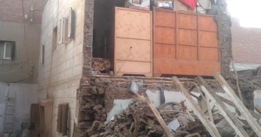 انهيار منزل دون خسائر فى الأرواح جنوب بنى سويف 