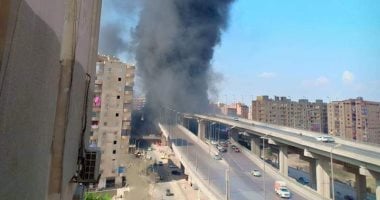 ماس كهربائى وراء نشوب حريق بمخزن فى أبو النمرس