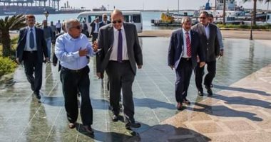 مساعد وزير النقل يتفقد ميناء دمياط ومشروعات تطويره