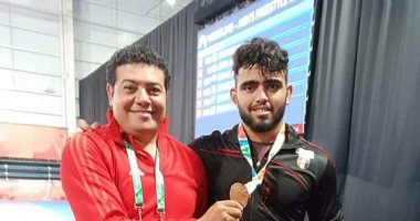 أحمد محمد يحرز الميدالية البرونزية للمصارعة الحرة فى أولمبياد الشباب