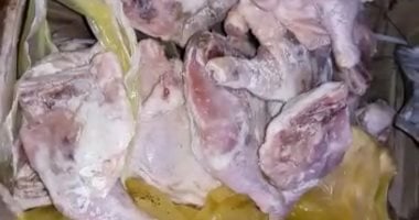 ضبط لحوم فاسدة بالمعصرة ورفع إشغالات بحلوان