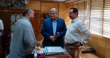رئيس مدينة المحلة يجتمع بمدير الإدارة الصحية للتخلص من النفايات الطبية